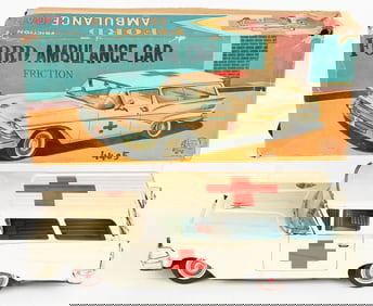 ATC TIN FRICTION FORD AMBULANCE w/ BOX