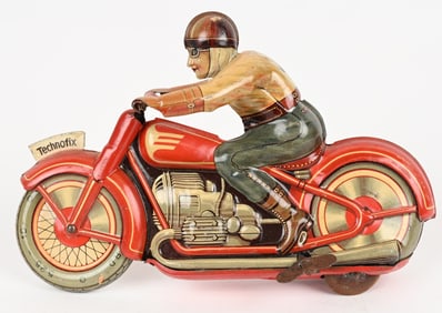TECHNOFIX TIN WINDUP RACING MOTORCYLE
