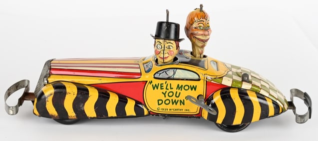 MARX TIN WINDUP CHARLIE MCCARTHY PRIVATE CAR