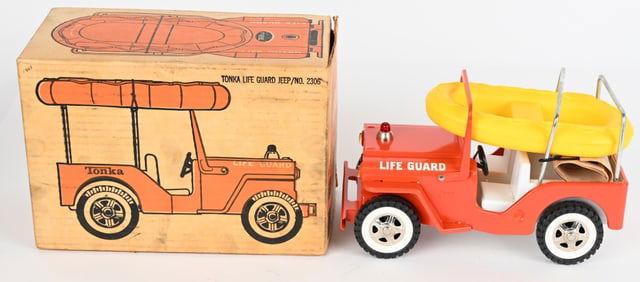 TONKA LIFE GUARD JEEP w/ BOX