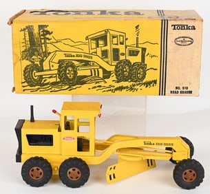TONKA ROAD GRADER w/ BOX