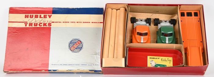 HUBLEY #85 DELUXE TRUCK SET w/ BOX