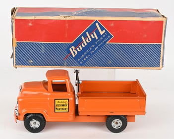 BUDDY L GMC HIGHWAY MAINTENANCE TRUCK w/ BOX