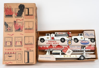 1959 TONKA FIRE DEPARTMENT SET MIB