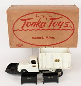 1959 TONKA SANITARY SERVICE SET w/ BOX