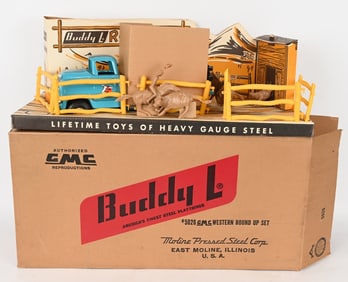 BUDDY L GMC WESTERN ROUND UP SET MIB