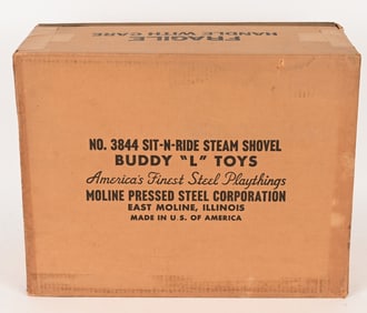 BUDDY L #3844 SIT-N-RIDE STEAM SHOVEL MIB