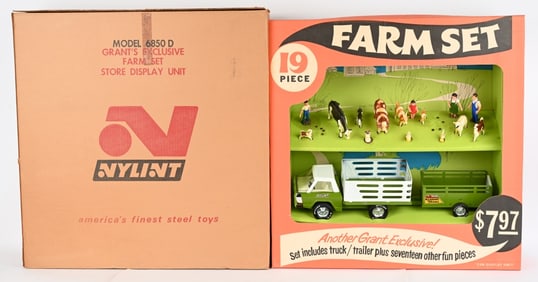 NYLINT GRANT'S EXCLUSIVE FARM SET STORE DISPLAY