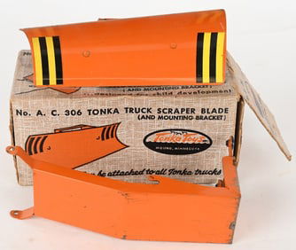 1956-57 TONKA TRUCK SCRAPER BLADE w/ BOX