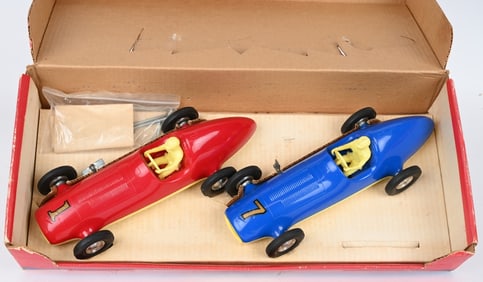 PAGCO JET DRAG STRIP RACKING CAR SET w/ BOX