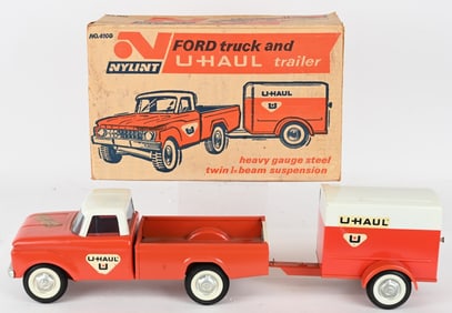 NYLINT FORD TRUCK & U-HAUL TRAILER w/ BOX