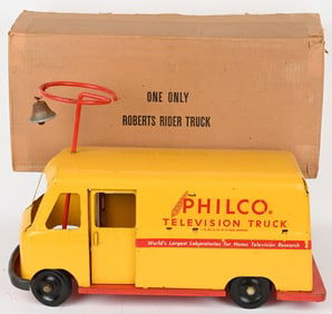 ROBERTS PHILCO TELEVISION TRUCK w/ BOX