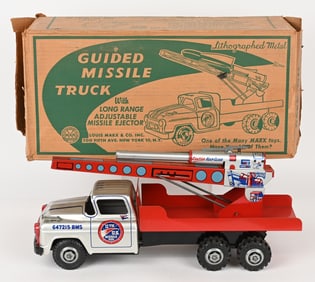 MARX GUIDED MISSILE TRUCK w/ BOX