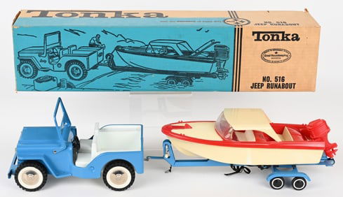 TONKA JEEP RUNABOUT SET w/ BOX
