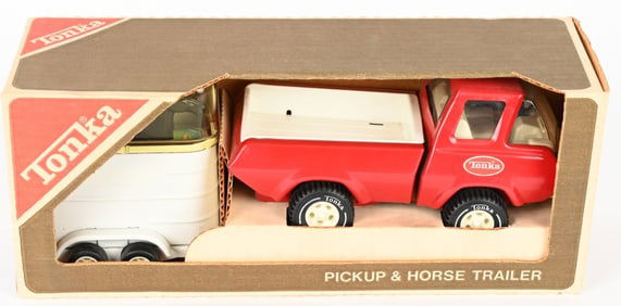 TONKA PICKUP & HORSE TRAILER MIB