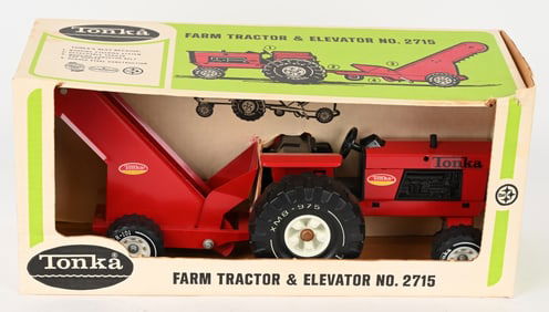 TONKA FARM TRACTOR & ELEVATOR MIB
