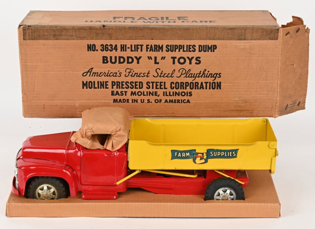 BUDDY L HI-LIFT FRAM SUPPLIES TRUCK w/ BOX (1 of 7)