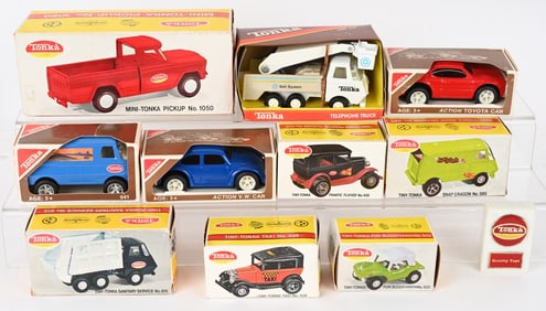 10- 1970s TONKA TOYS w/ BOXES