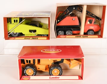 3- 1970s TONKA TOYS w/ BOXES