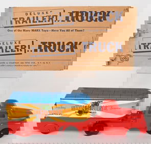 MARX SUNSHINE FRUIT TRACTOR TRAILER w/ BOX