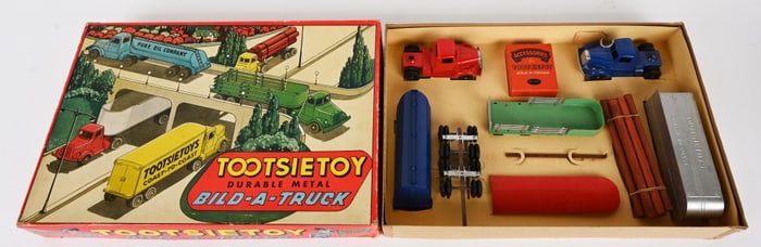 TOOTSIETOY #7600 BILD-A-TRUCK SET w/ BOX