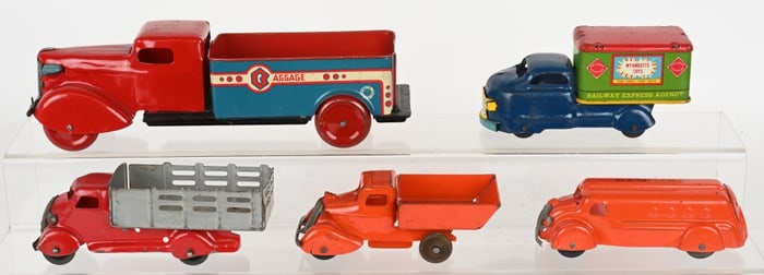 5- SMALL PRESSED STEEL TRUCK