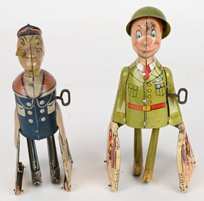 TIN WINDUP POPEYE PARROTS & GI JOE PUPS