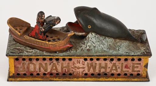 SHEPARD JONAH AND THE WHALE MECHANICAL BANK