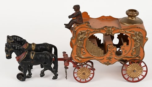 HUBLEY ROYAL CIRCUS ORANGE CALLIOPE WAGON