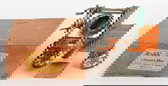 KENTON CAST IRON JAEGER CONCRETE MIXER w/ BOX