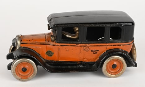 ARCADE CAST IRON FLAT TOP YELLOW CAB