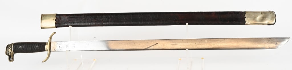 SPANISH AMERICAN WAR CAPTURED CUBAN MACHETE TAGGED: These weapons are often known as Cuban machetes, and come with a variety of blades and hilts. They are particularly famous for having been used during the Cuban war of independence, but were issued to