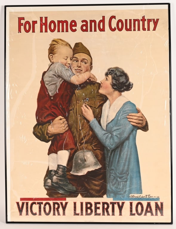 WW1 FOR HOME AND COUNTRY WAR BOND POSTER WWI (1 of 3)