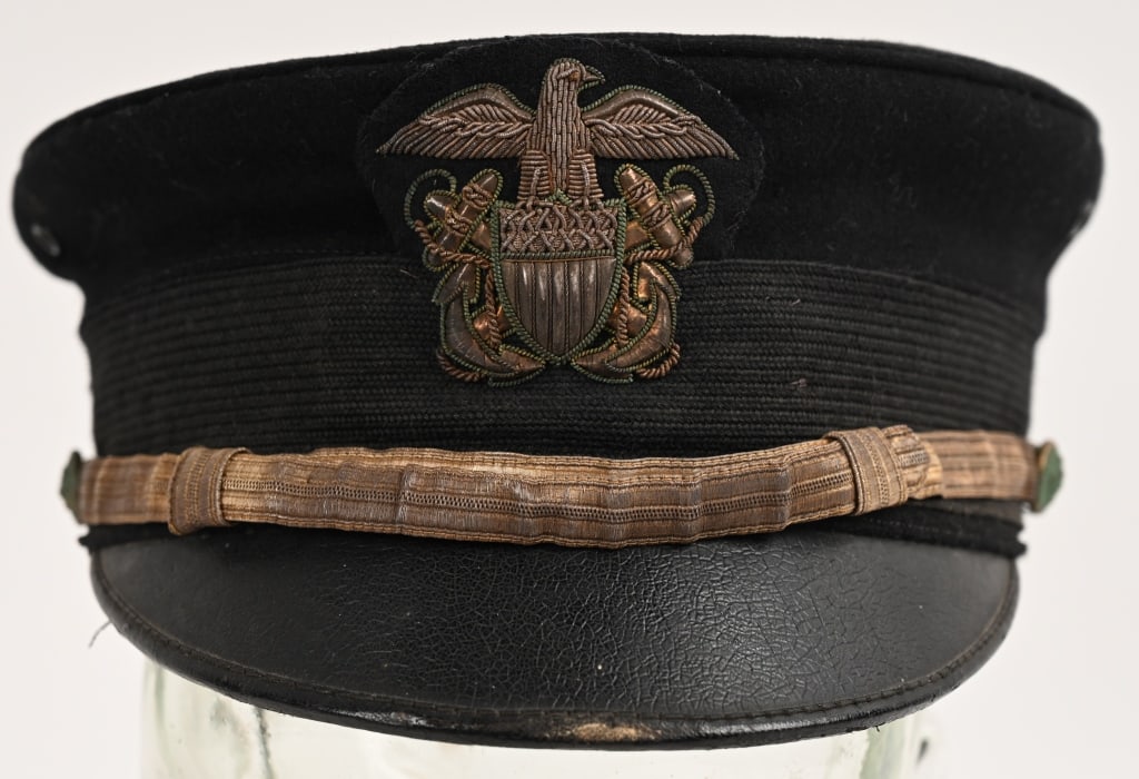 M1902 WW1 US NAVY OFFICERS VISOR HAT (1 of 6)