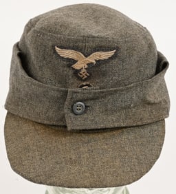 WWII NAZI GERMAN M43 LUFTWAFFE EM FIELD CAP WW2