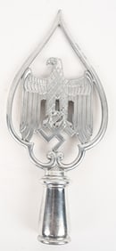 WWII NAZI ARMY REGIMENTAL FLAG POLE TOP WW2