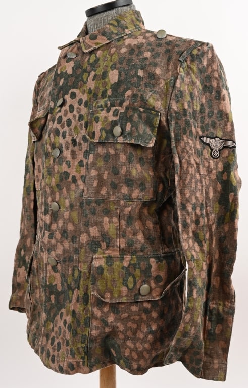 WWII NAZI M44 DOT PATTERN CAMOUFLAGE FIELD BLOUSE (1 of 6)