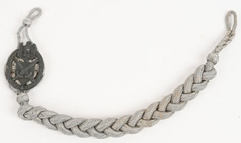 WWII NAZI WEHRMACHT GRADE ONE MARKSMAN'S LANYARD