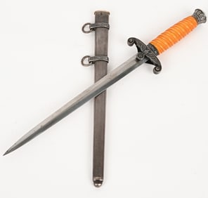 WWII NAZI GERMAN OFFICERS DAGGER BY EICKHORN WW2