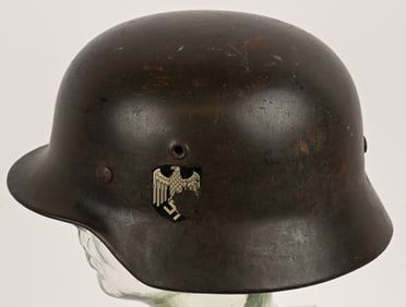 WWII NAZI GERMAN HEER M40 SINGLE DECAL HELMET WW2