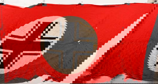 WWII NAZI NSDAP GERMAN VEHICLE ID FLAG WW2
