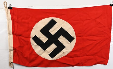WWII NAZI GERMAN NSDAP SMALL FLAG / BANNER WW2