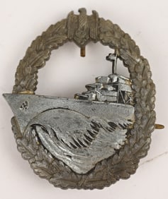 WWII NAZI KRIEGSMARINE DESTROYER’S WAR BADGE WW2