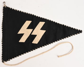 WWII NAZI GERMAN WAFFEN SS CAR VEHICLE PENNANT WW2