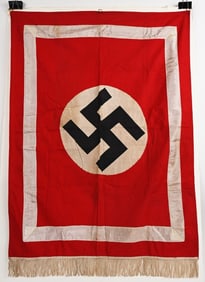 WWII NAZI GERMAN NSDAP POLITICAL PODIUM BANNER WW2