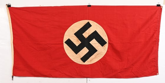 WWII NAZI GERMAN NSDAP FLAG DOUBLE SIDED WW2
