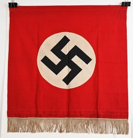 WWII NAZI GERMAN NSDAP POLITICAL PODIUM BANNER WW2