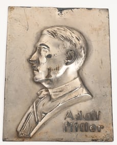 WWII NAZI GERMAN WALL PLAQUE OF ADOLF HILTER WW2