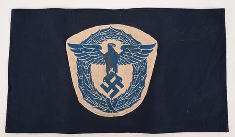 WWII NAZI GERMAN WATER POLICE ARMBAND WW2