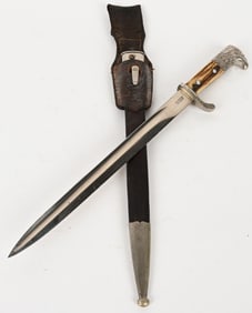 WWII NAZI GERMAN POLICE POLIZEI STAG GRIP BAYONET